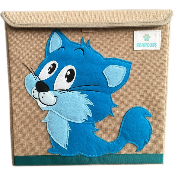 Kids Toy Storage Box - Blue and Brown - Picture 2 of 9